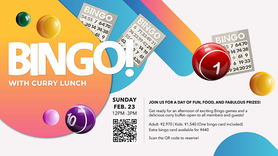 Bingo with curry lunch